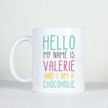 Load image into Gallery viewer, pastel colour mug cute girlie chocoholic mug funny mug