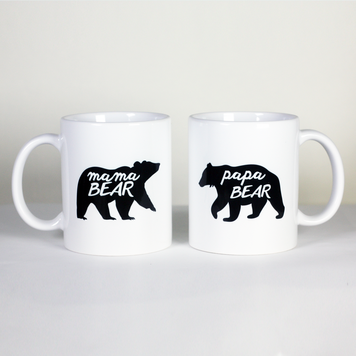 “Mama Bear, Papa Bear” Custom Couples Mugs