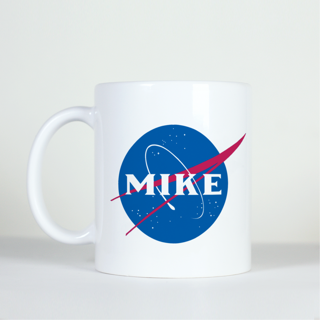 Custom name on a NASA logo