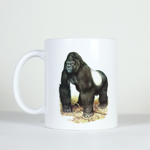 Photo of a Gorilla on a mug