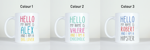 images of the colour options for this ready made mug product