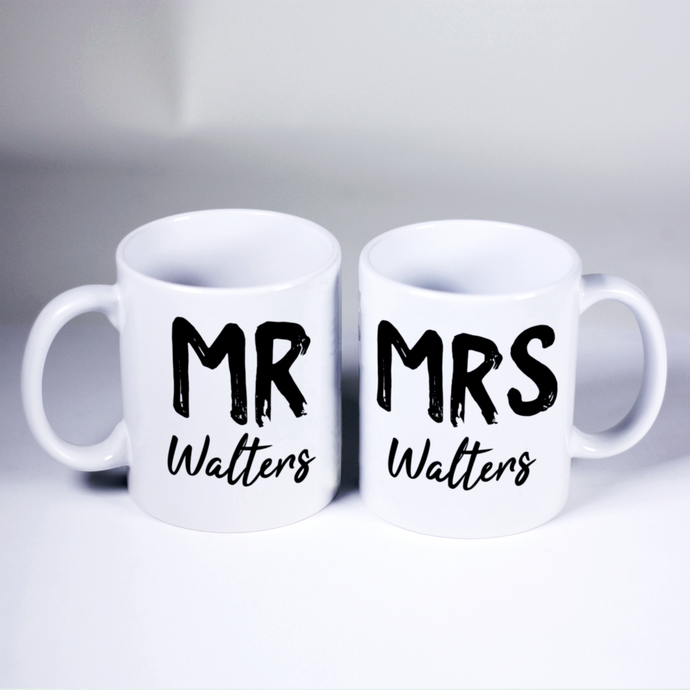 Custom Mr & Mrs Mug